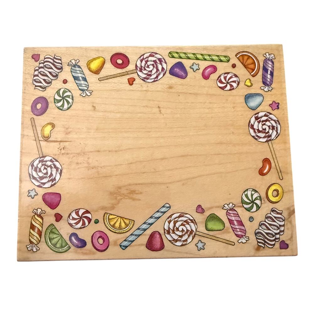 All Night Media Large Candy Frame 631K Crafting Card Making Rubber Stamp